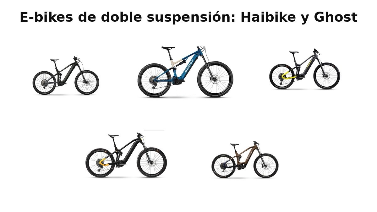 Comparativa de e-bikes de doble suspensión Haibike y Ghost