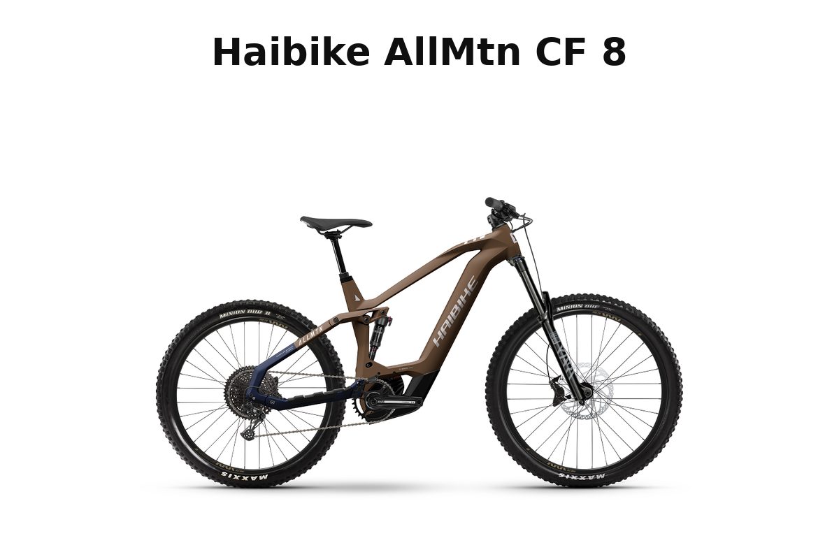 Haibike AllMtn CF 8 e-bike de doble suspensión con cuadro de carbono