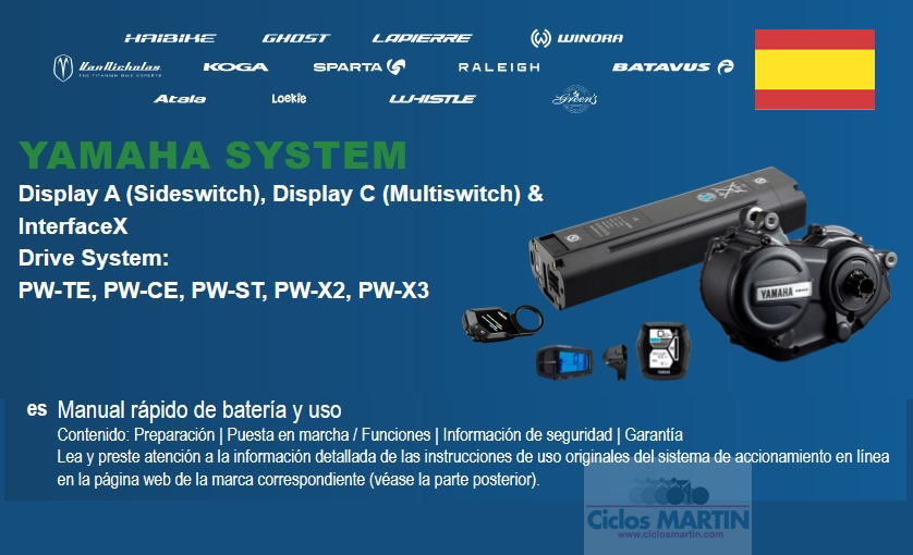Manuales de instrucciones en castellano para e-bikes Haibike Ghost y Winora