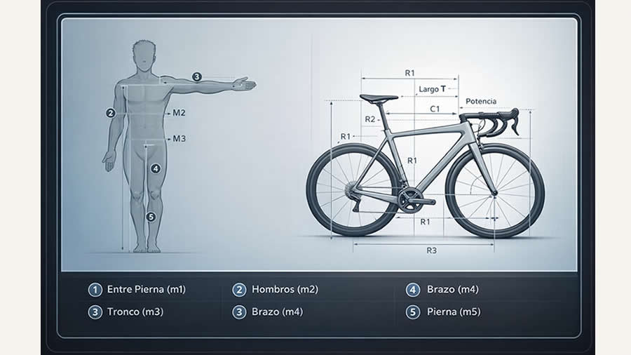 Adaptación de bicicleta a la anatomia del ciclista