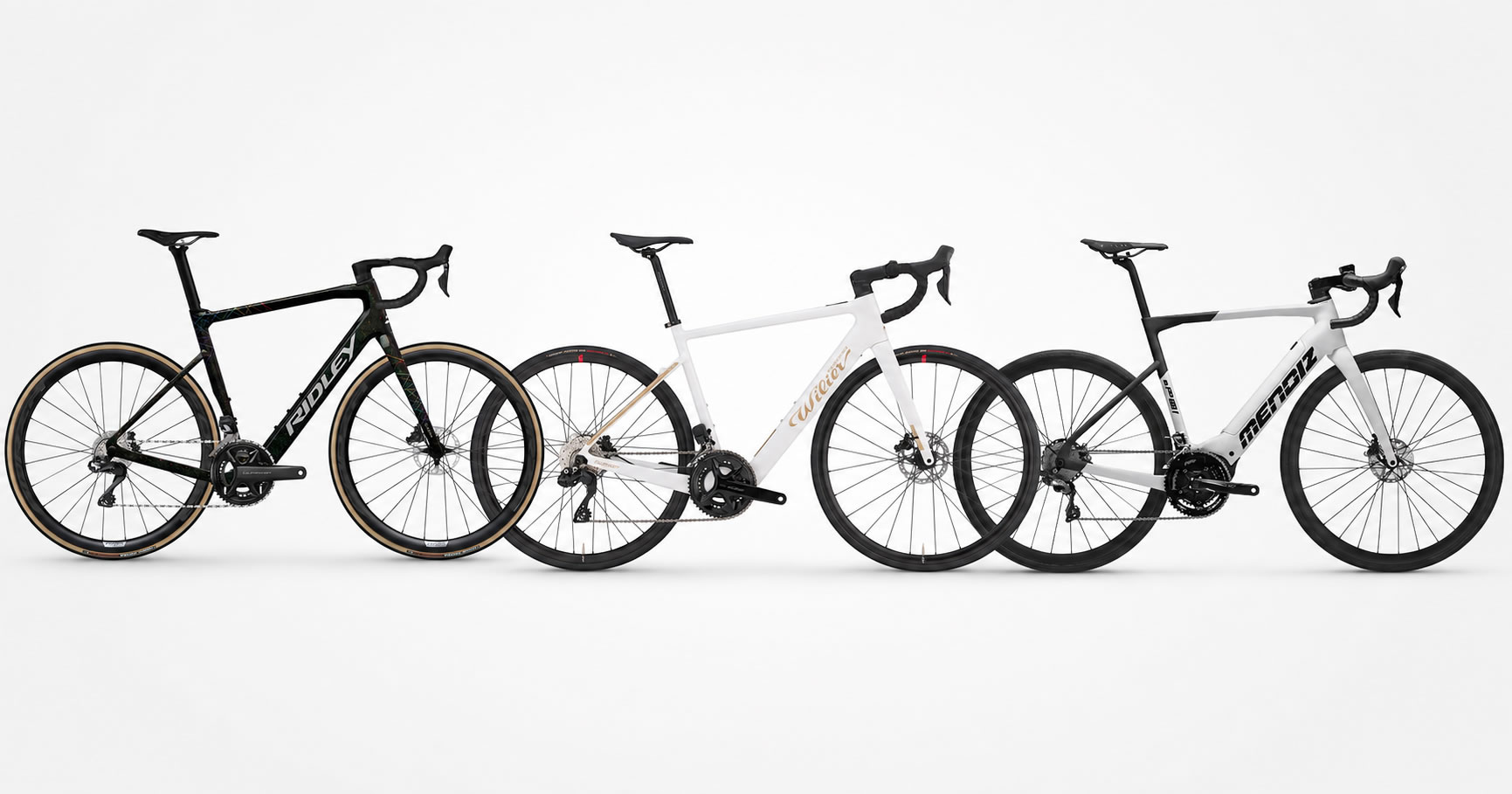Comparativa bicis eléctricas de carretera Ridley, Wilier y Mendiz