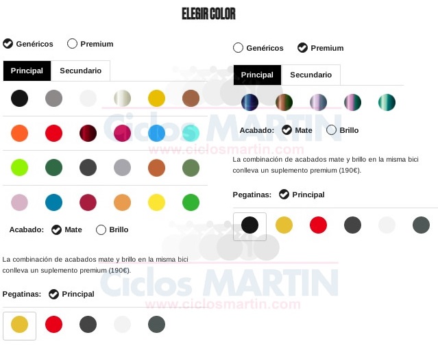 bicicletas mendiz personalizar colores